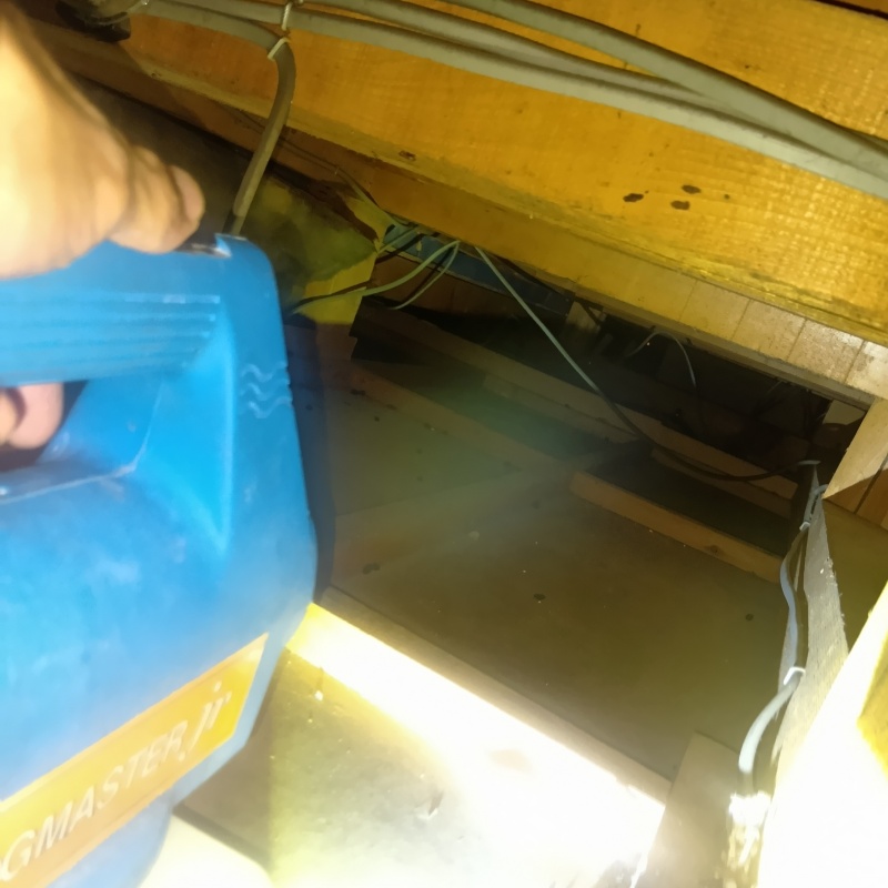 噴霧器で除菌剤を散布