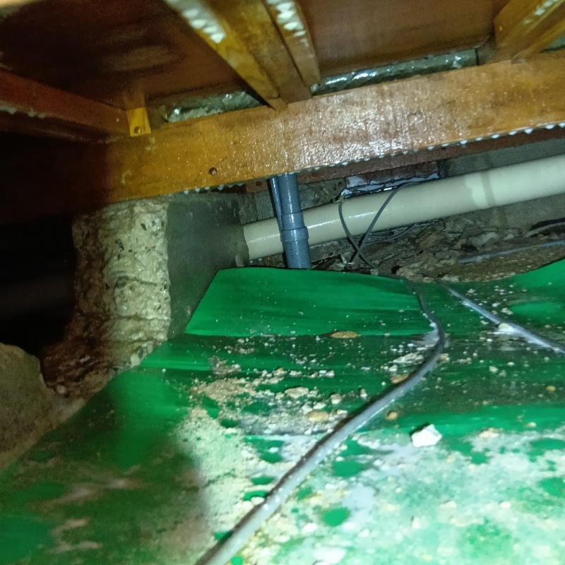 土壌処理が完了した様子