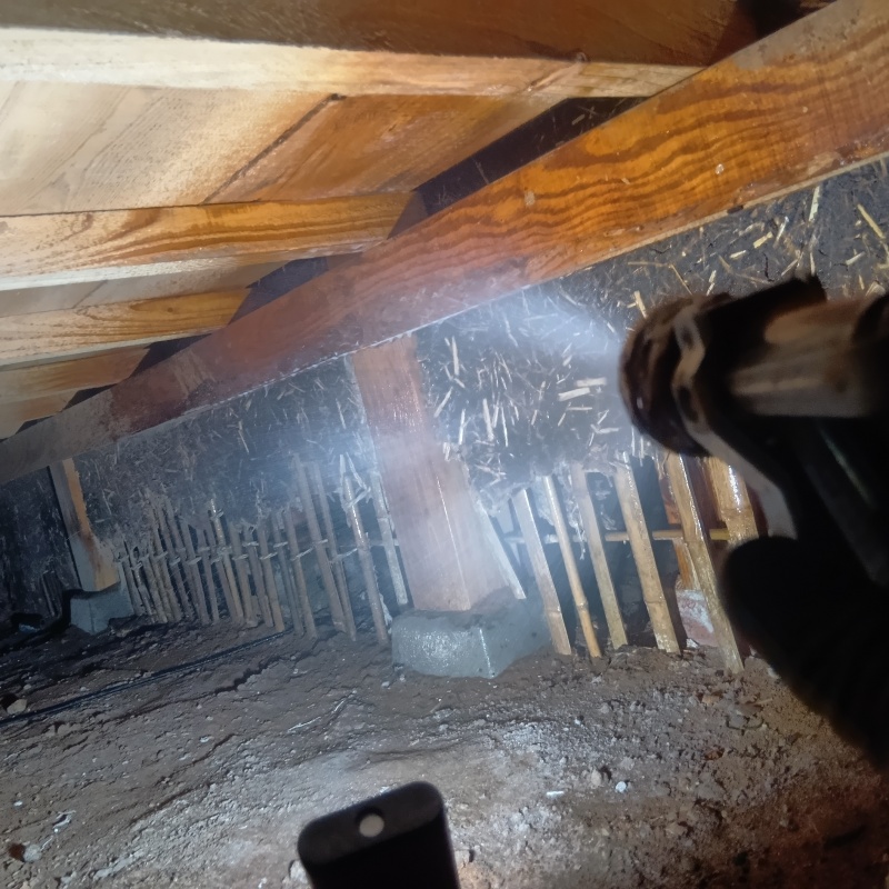 築年数80年のシロアリ予防の施工事例（福岡県遠賀郡遠賀町尾崎）