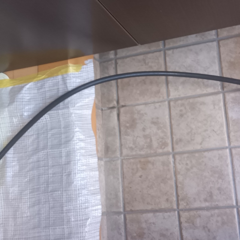 開けた穴を補修したあとの様子