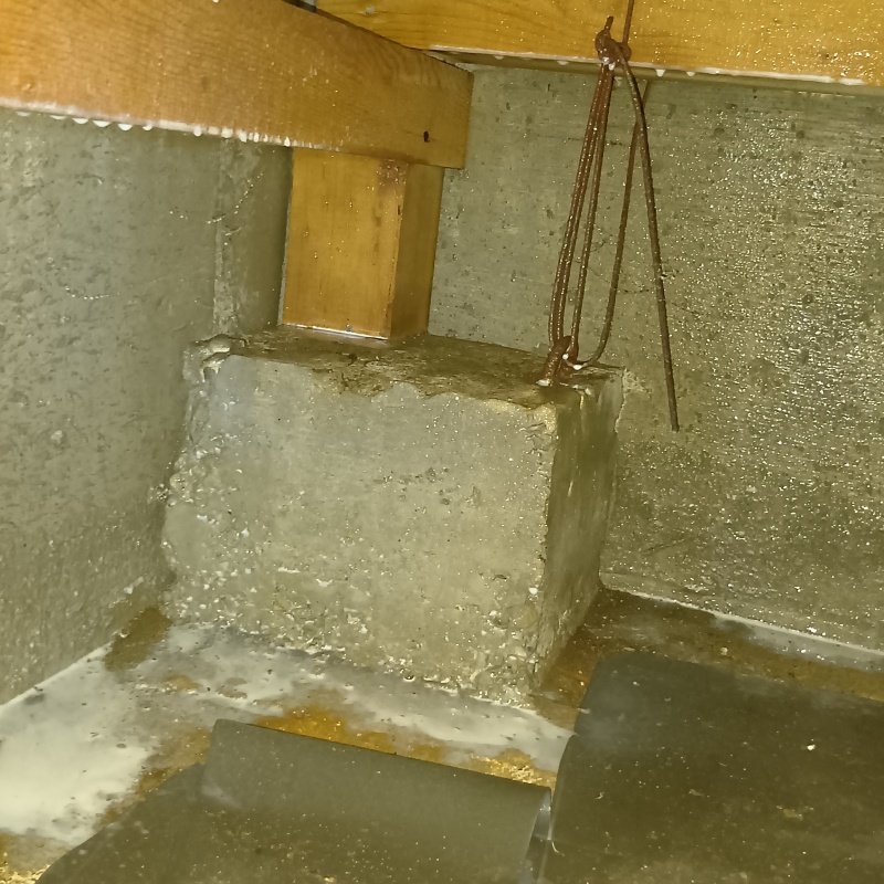 土壌処理が完了した様子