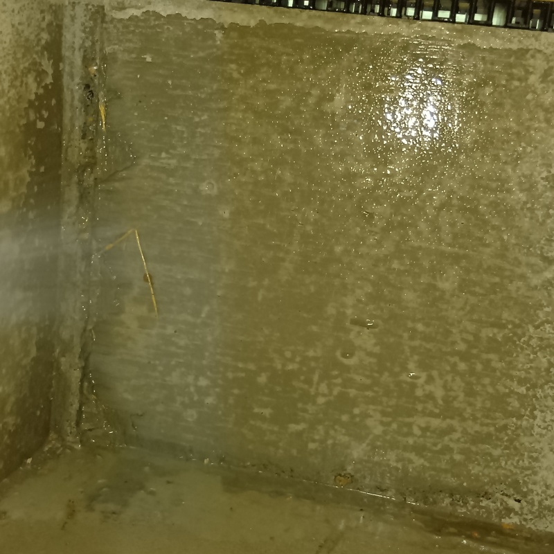 土壌処理が完了した様子