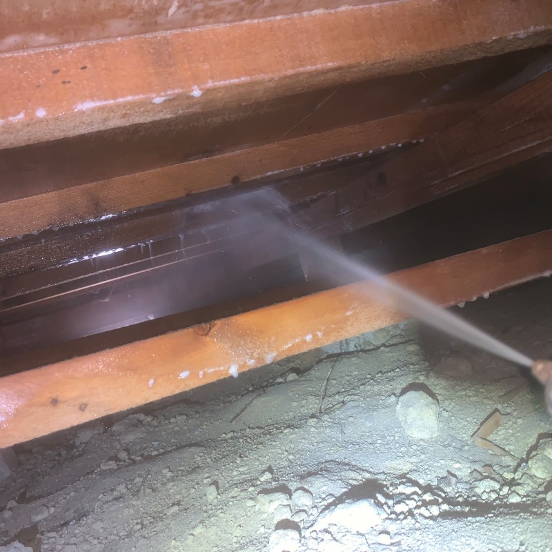 シロアリ予防の施工事例（三重県四日市市）