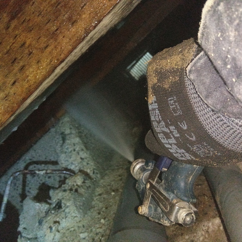 シロアリ駆除の施工事例（広島県広島市南区比治山町）