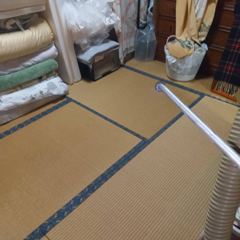 畳に殺虫剤を散布