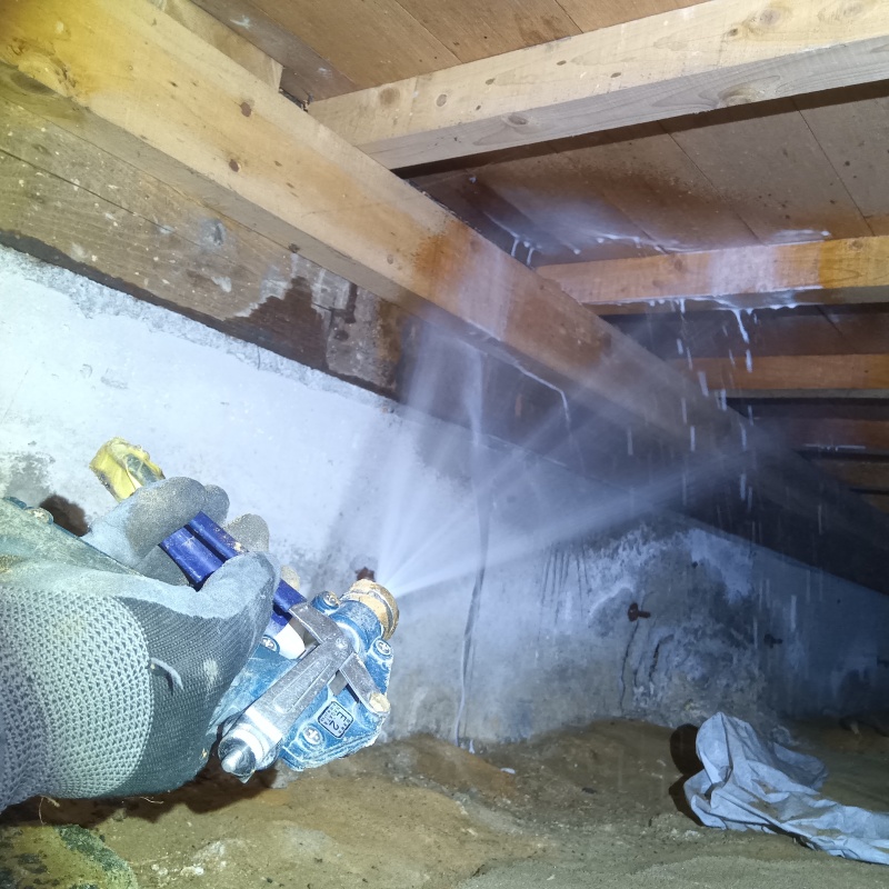 シロアリ駆除の施工事例（岡山県新見市西方）