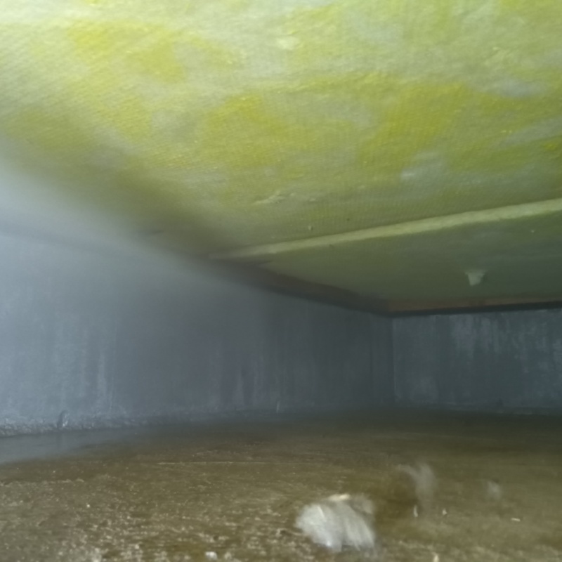 土壌処理が完了した様子