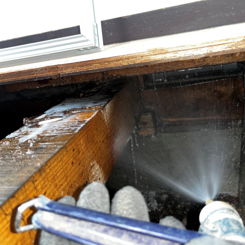 築年数45年のシロアリ駆除の施工事例（東京都台東区三ノ輪）