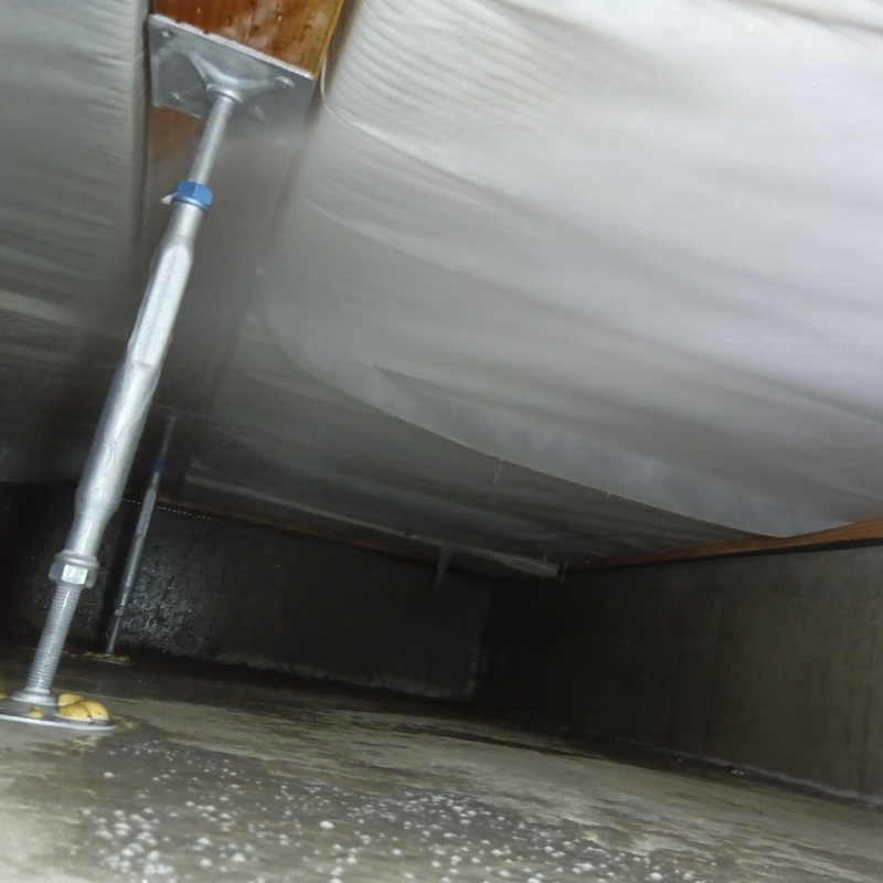 土壌処理が完了した様子