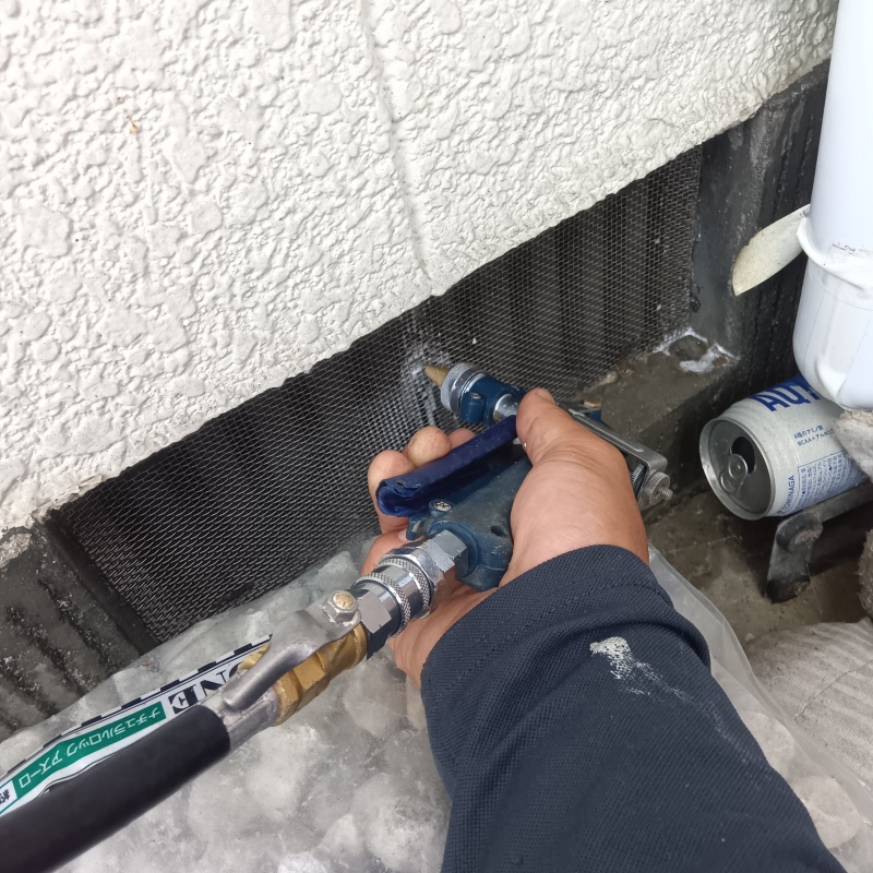 築年数50年のシロアリ駆除の施工事例（広島県廿日市市上平良）