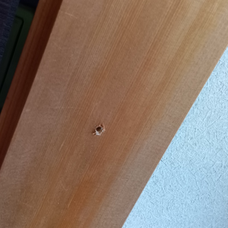 穿孔処理のために穴を開ける