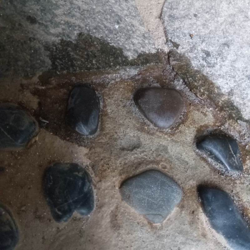 穿孔処理の穴をふさいだ様子