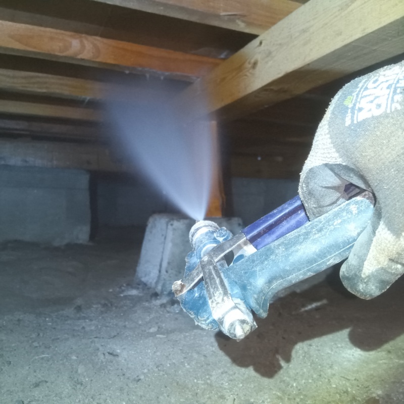 築年数30年のシロアリ駆除の施工事例（広島県福山市新市町上安井）