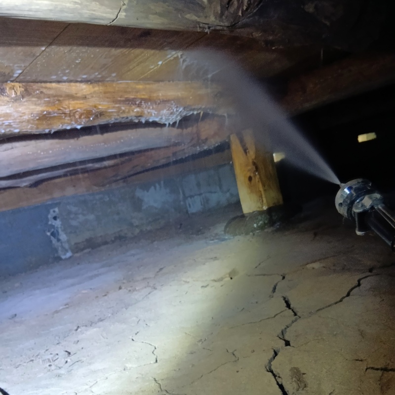 築年数57年のシロアリ駆除の施工事例（富山県富山市八尾町高峯）