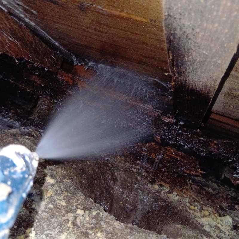 築年数70年のシロアリ駆除の施工事例（福井県福井市上細江町）