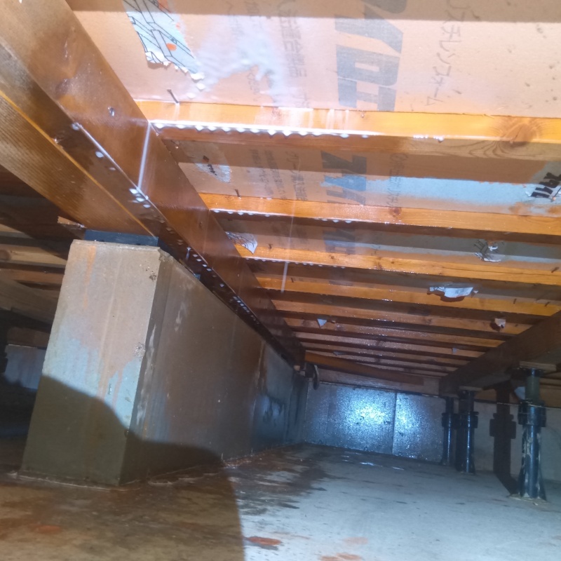 築年数10年のシロアリ予防の施工事例（広島県安芸郡坂町坂東）