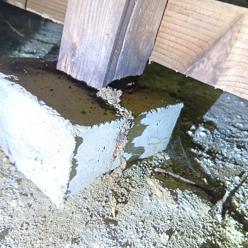 築年数27年のシロアリ駆除の施工事例（福島県福島市下飯坂中城）