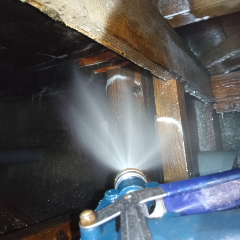 築年数100年のシロアリ駆除の施工事例（岡山県岡山市北区）