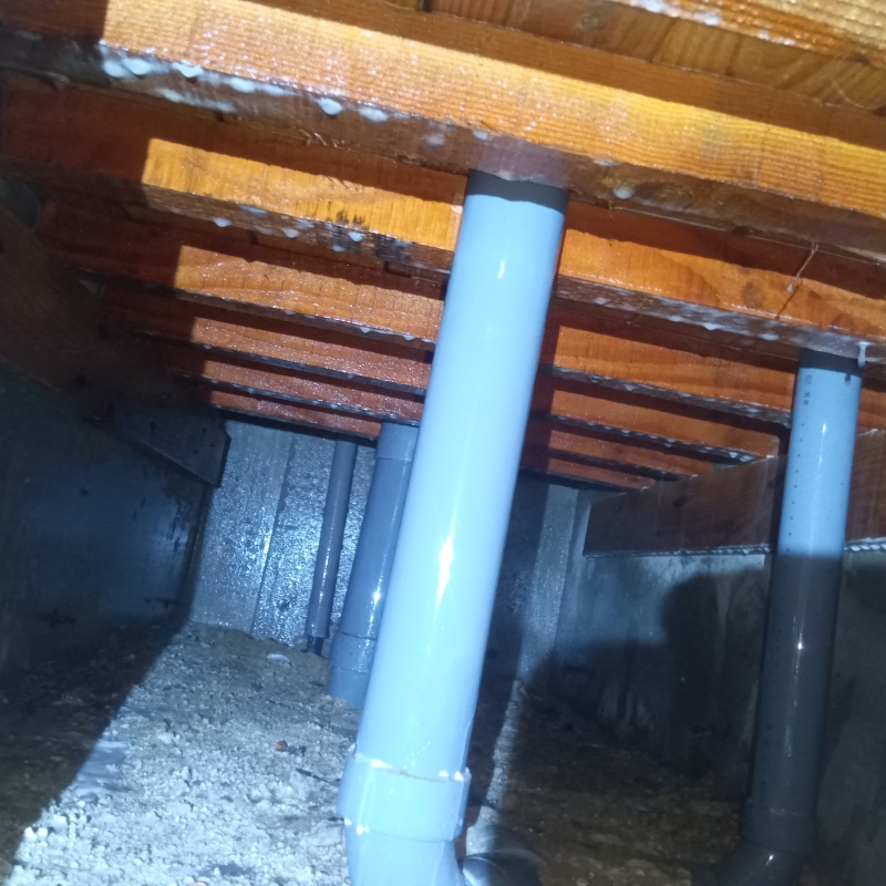 土壌処理が完了した様子