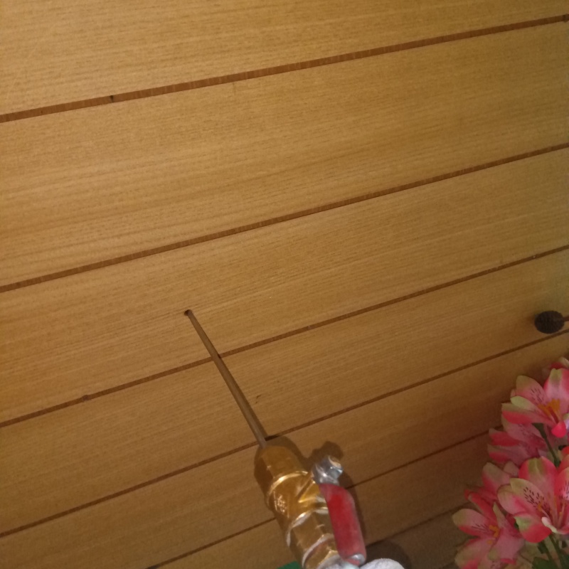 壁にシロアリ駆除剤を注入