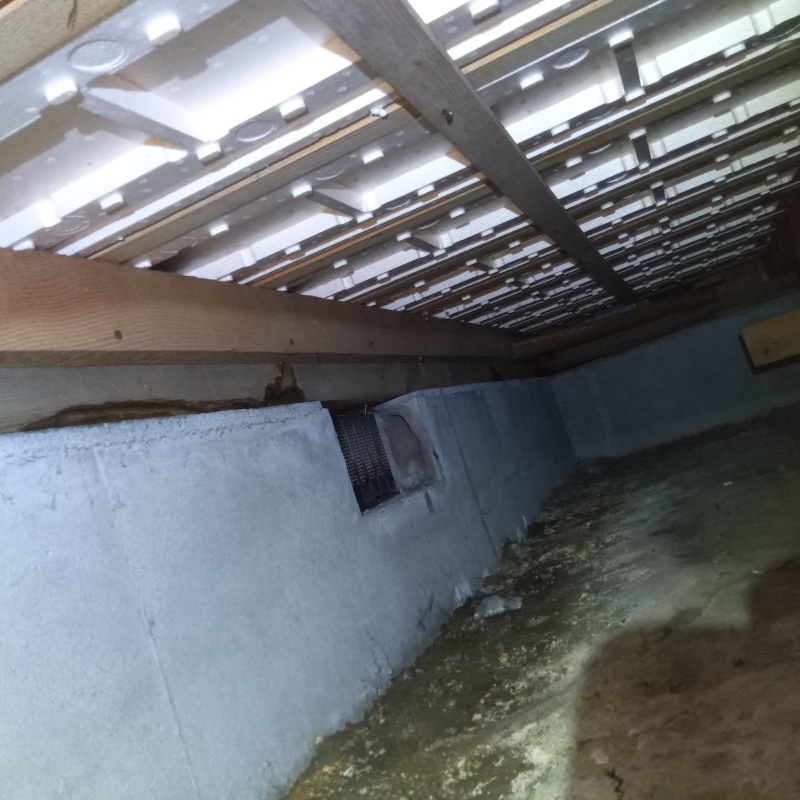 土壌処理が完了した様子