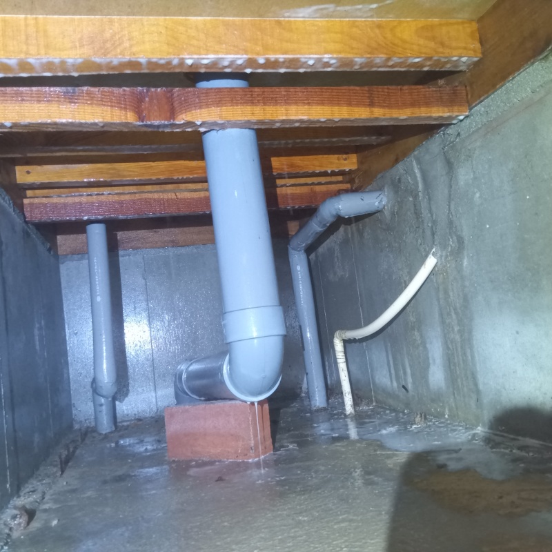 土壌処理が完了した様子