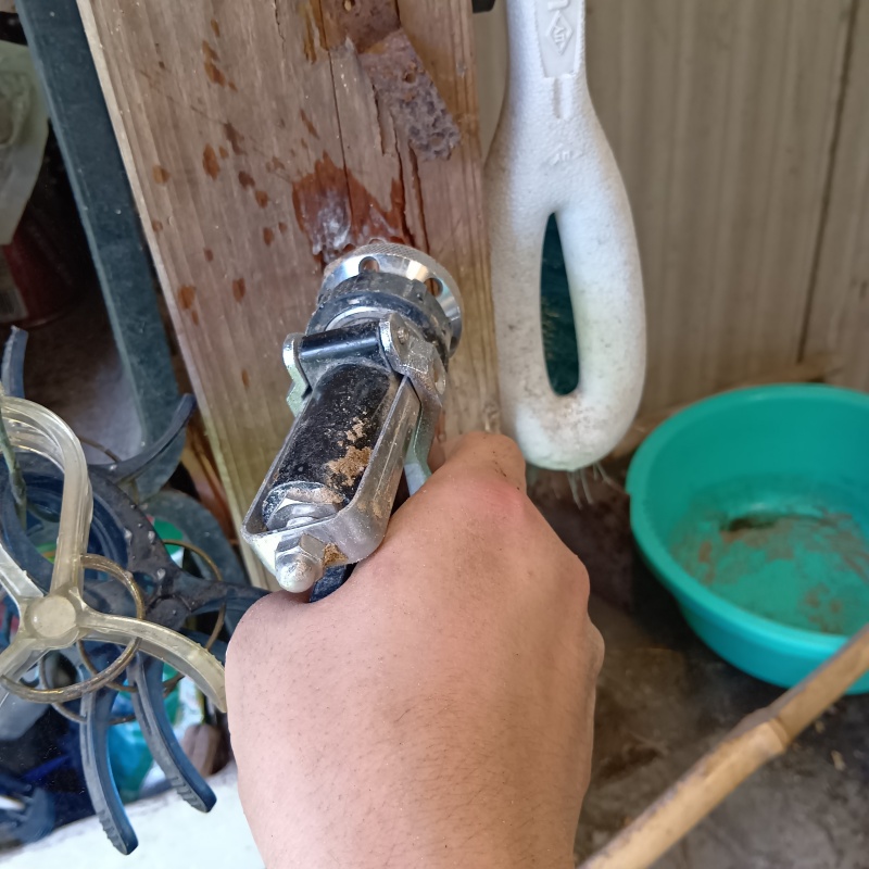 柱に防蟻剤を注入
