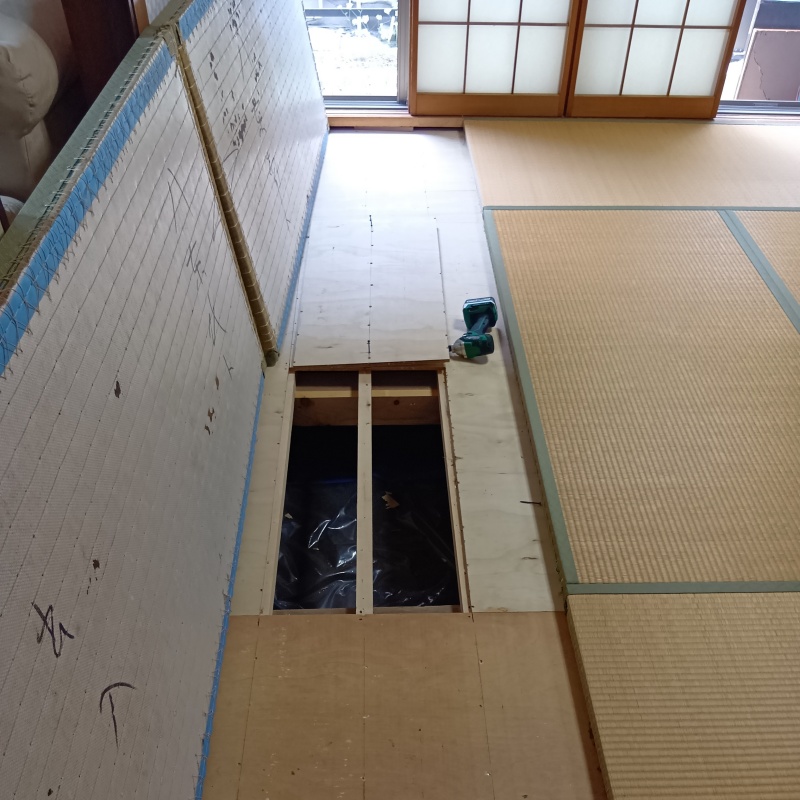 築年数50年のシロアリ駆除の施工事例（神奈川県横浜市泉区白百合）