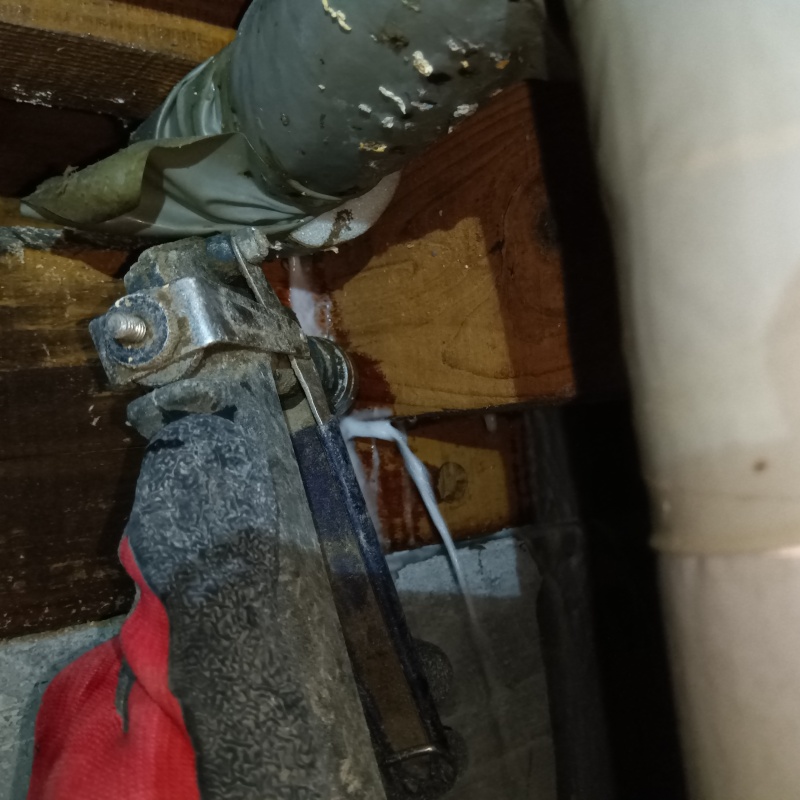 木部に穴を開けて防蟻剤を注入