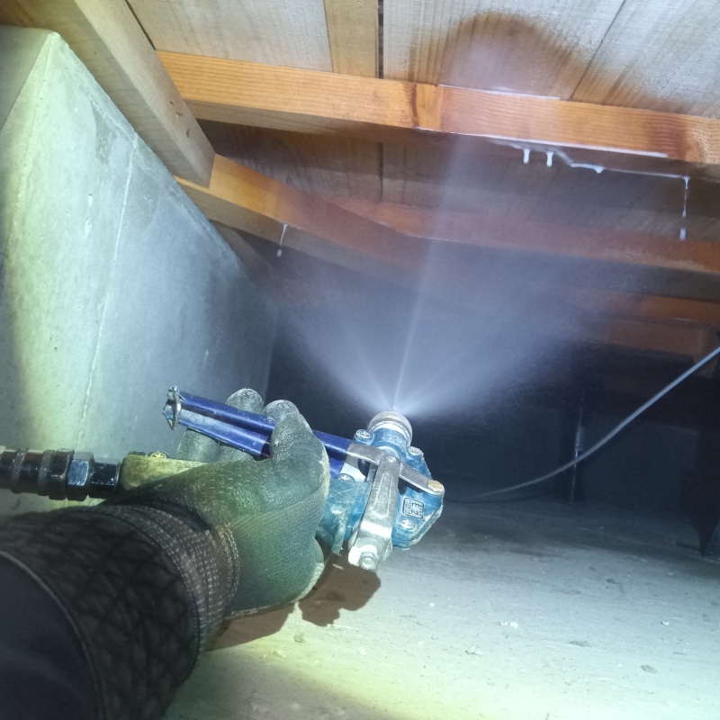 築年数18年のシロアリ駆除の施工事例（山口県防府市江泊）