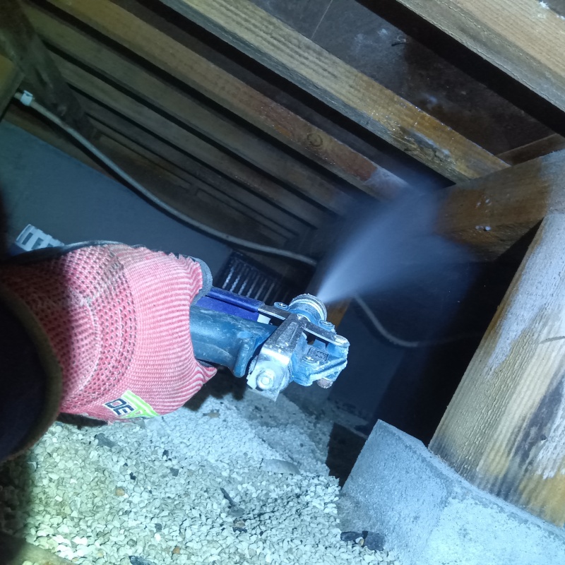 築年数40年のシロアリ駆除の施工事例（山口県宇部市西岐波）