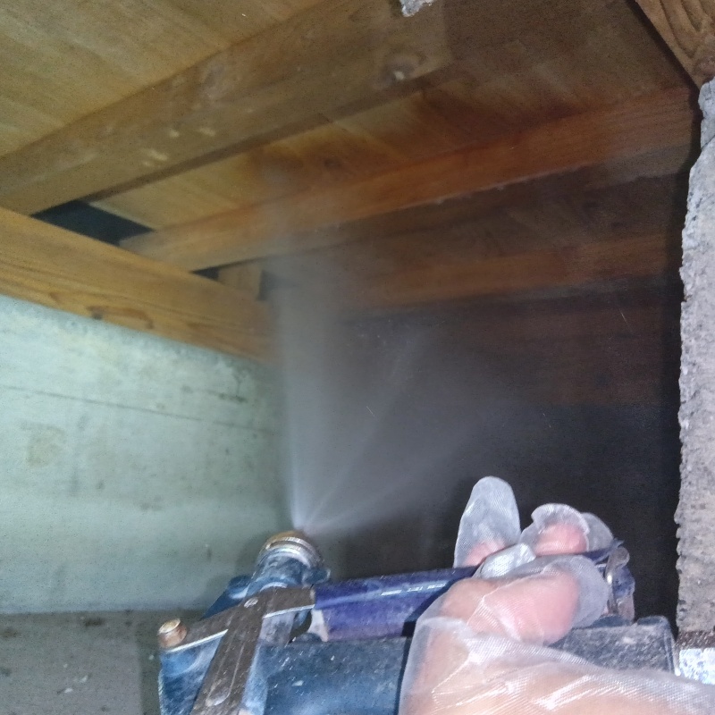 シロアリ駆除の施工事例（高知県室戸市室津）