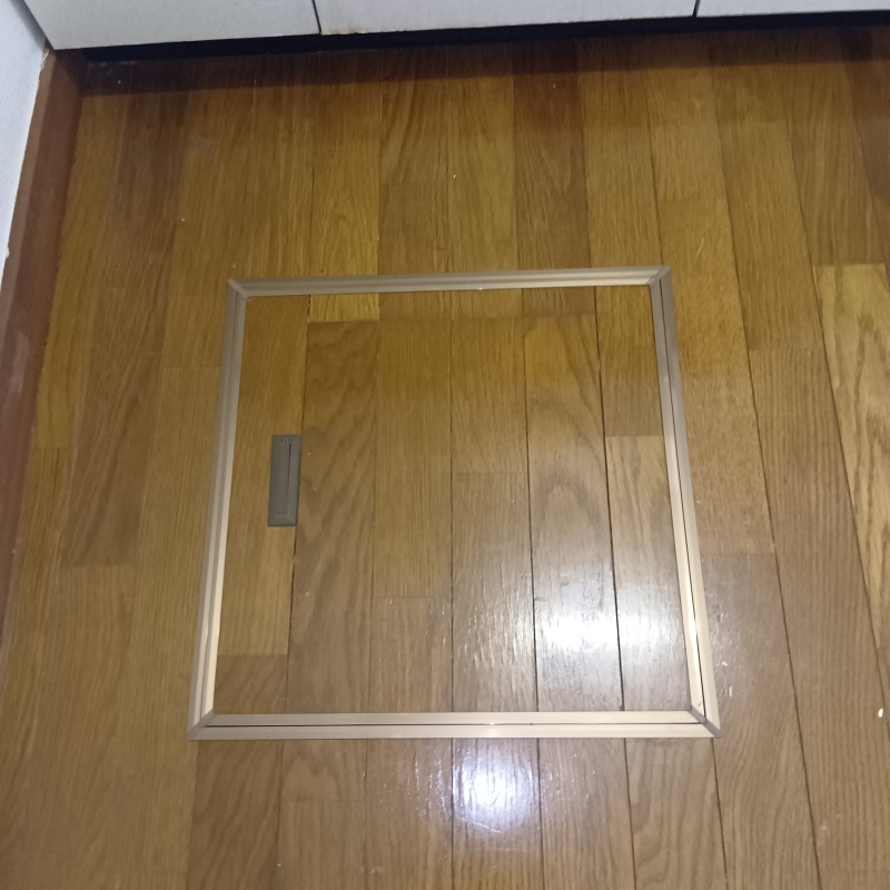 点検口を作成したあとの様子