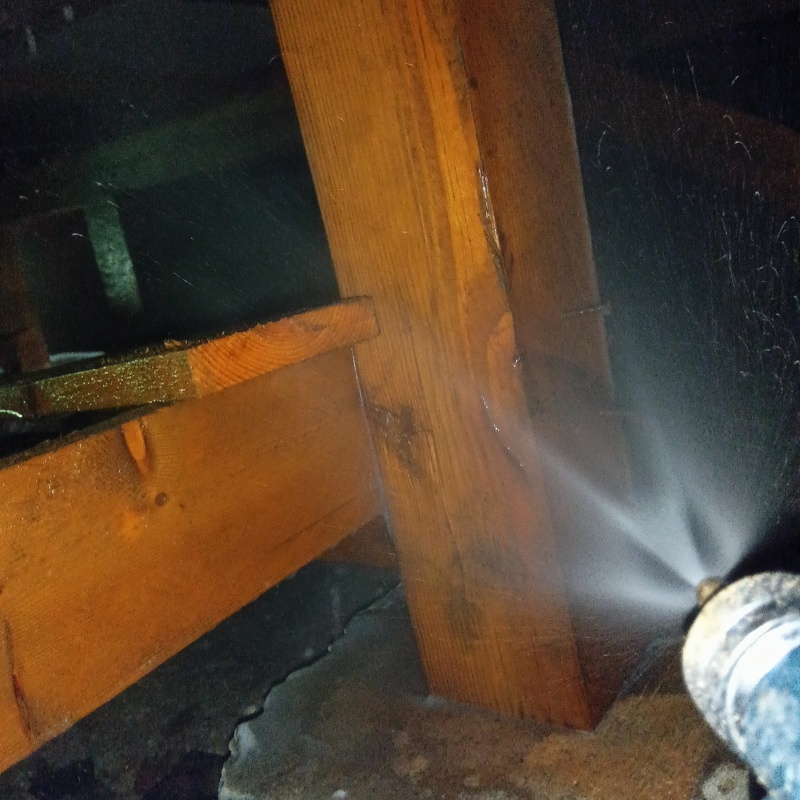 築年数34年のシロアリ駆除の施工事例（福島県会津若松市）