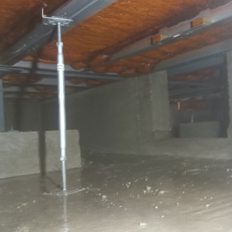 土壌処理が完了した様子