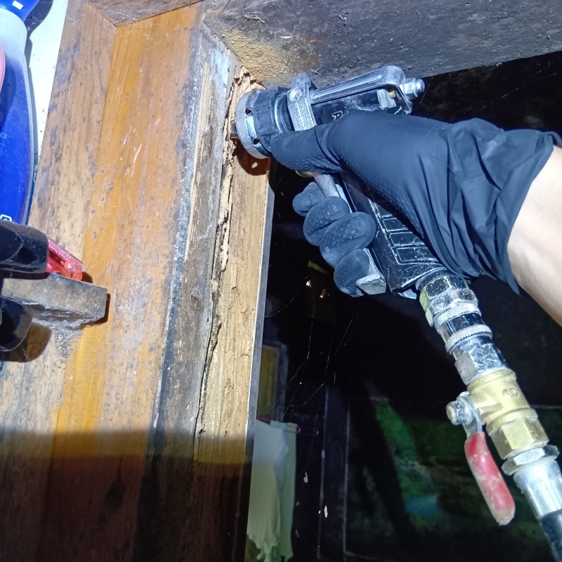 築年数55年のシロアリ駆除の施工事例（福島県石川郡古殿町田口字中居）