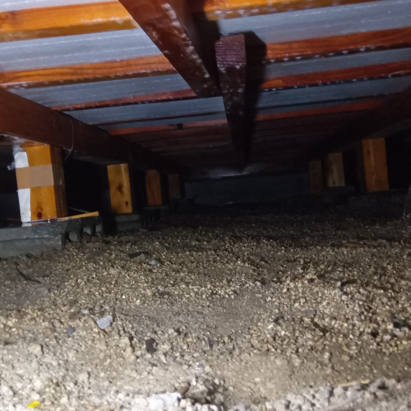 土壌処理が完了した様子