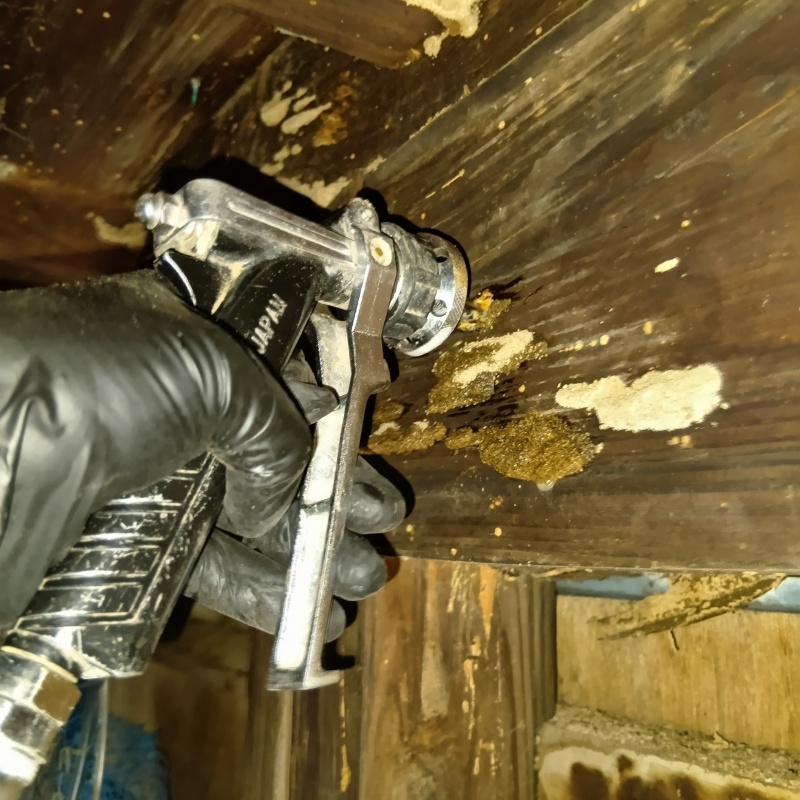 築年数60年のシロアリ駆除の施工事例（鹿児島県枕崎市恵比須町）