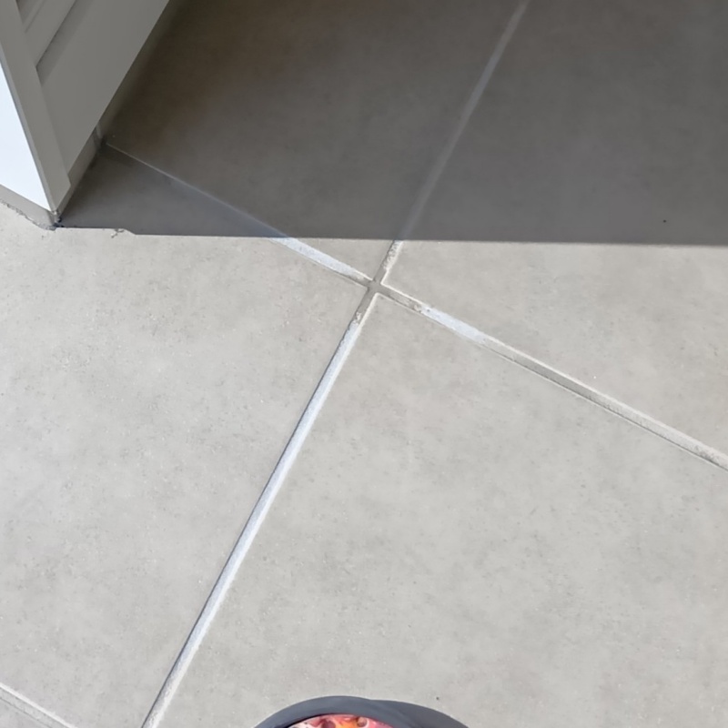 穿孔処理の穴をふさいだ様子