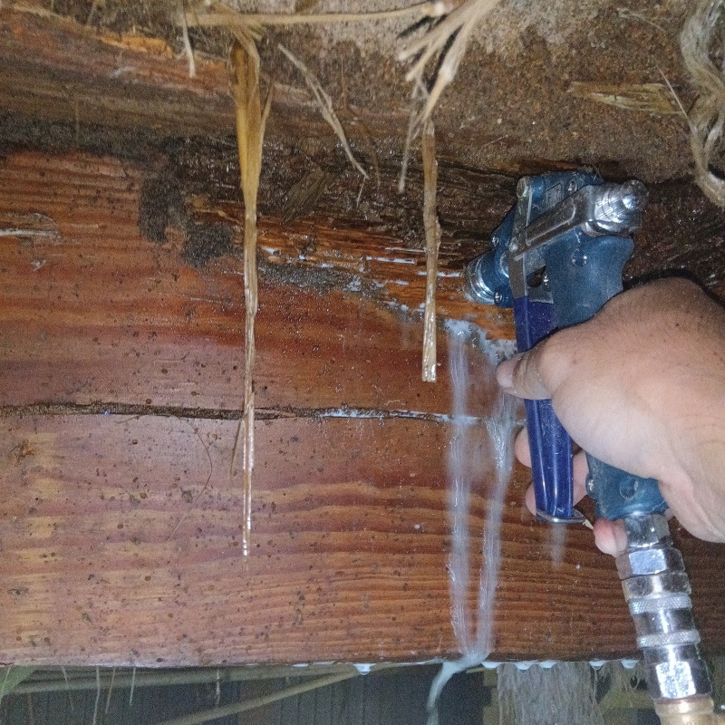 シロアリ駆除の施工事例（長崎県雲仙市小浜町南木指）