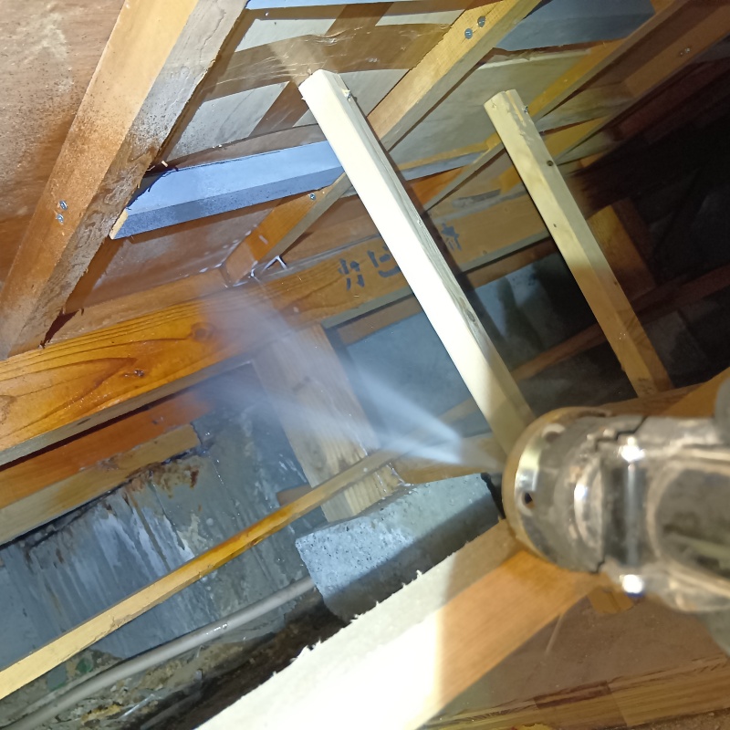 築年数40年のシロアリ予防の施工事例（千葉県千葉市中央区浜野町）