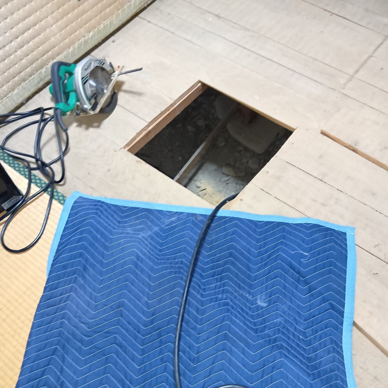 築年数40年のシロアリ駆除の施工事例（徳島県美馬市）