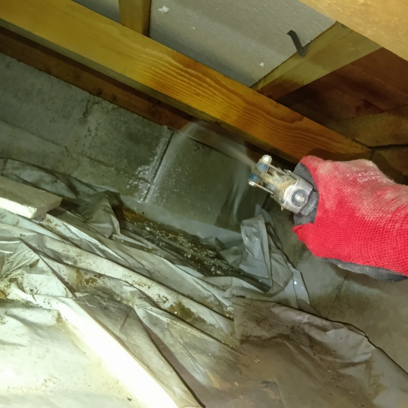 築年数35年のシロアリ予防の施工事例（山口県山口市大内矢田南）