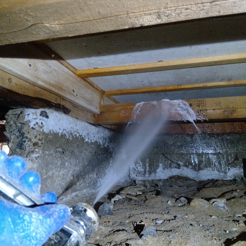 築年数50年のシロアリ予防の施工事例（茨城県日立市十王町）