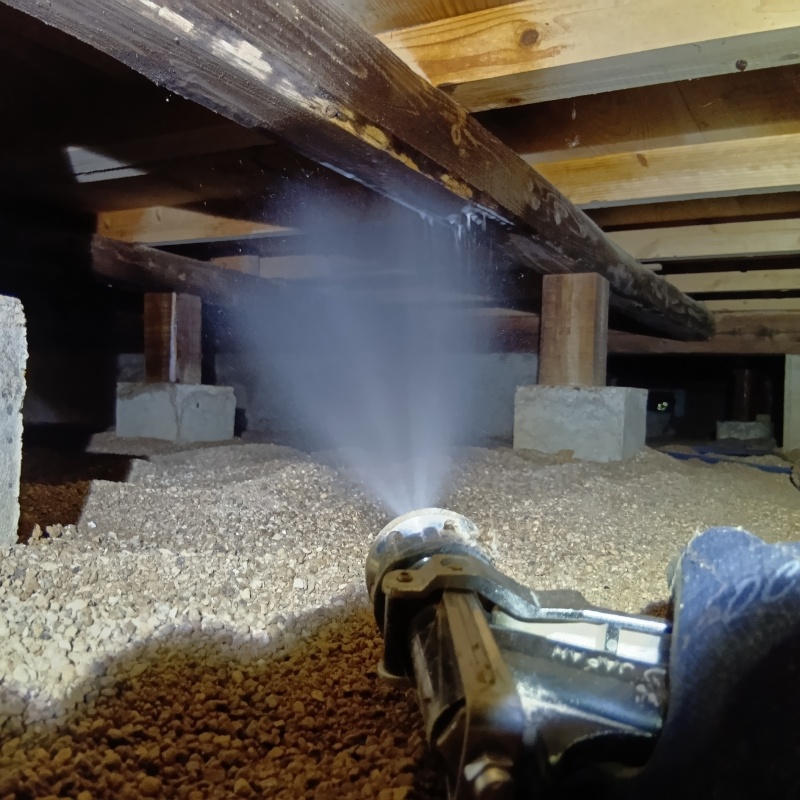 築年数40年のシロアリ駆除の施工事例（茨城県土浦市荒川本郷）