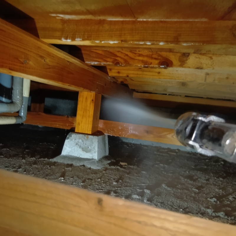 シロアリ駆除の施工事例（大分県日田市）