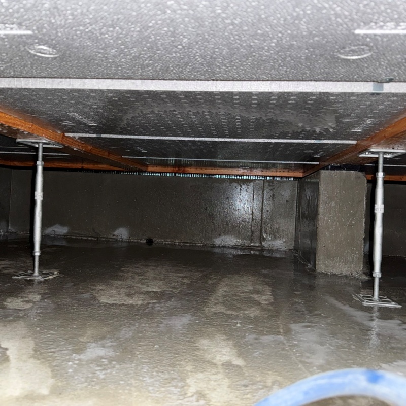 土壌処理が完了した様子