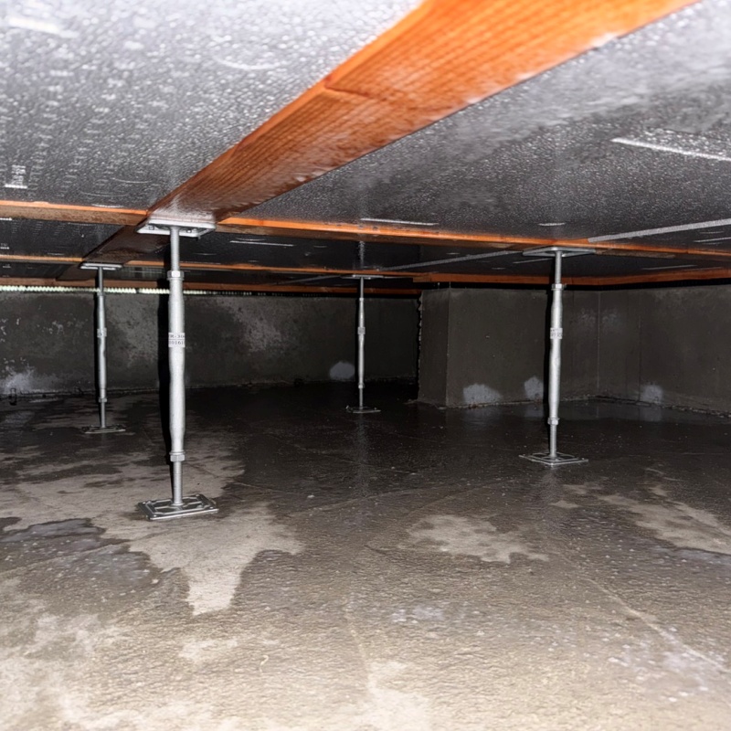 土壌処理が完了した様子