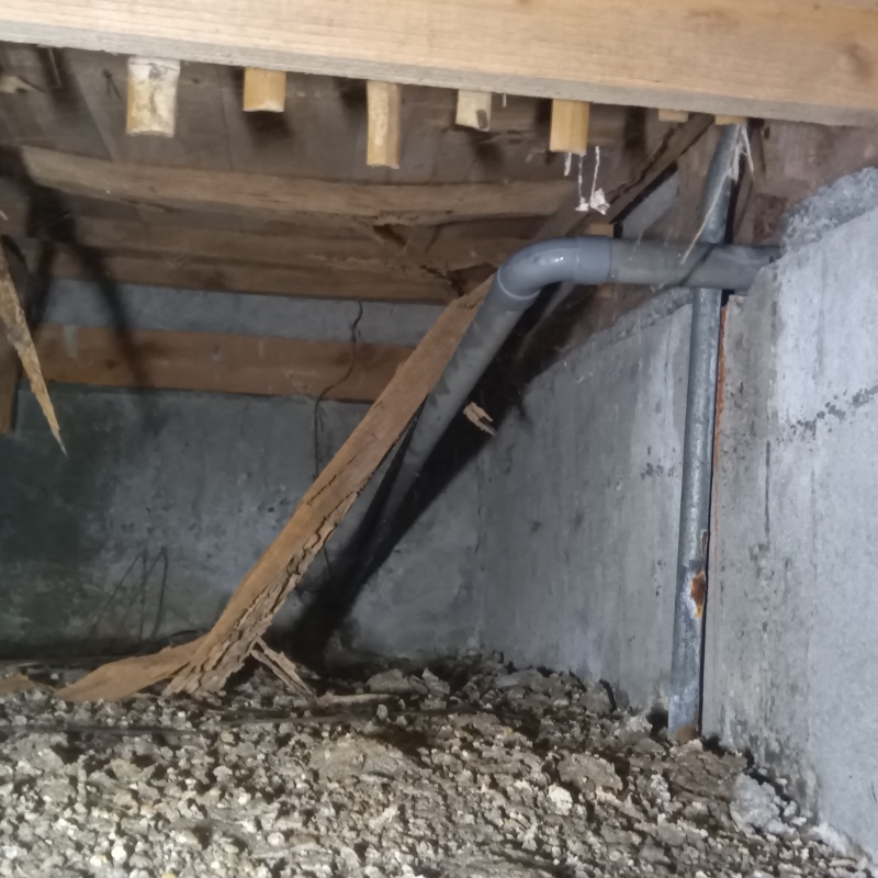 築年数57年のシロアリ駆除の施工事例（岡山県岡山市東区瀬戸町光明谷）