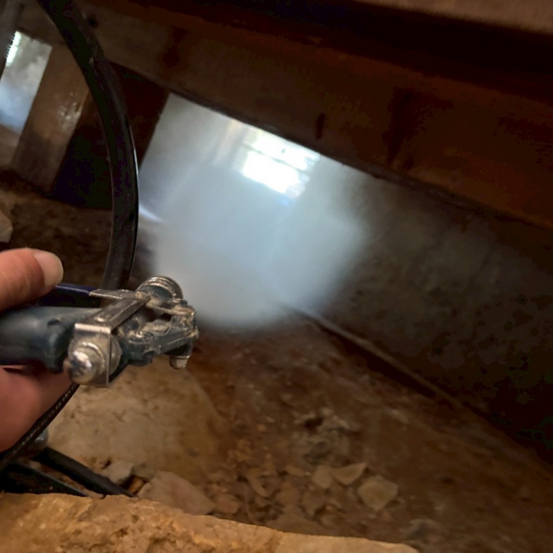 築年数60年のシロアリ駆除の施工事例（山口県宇部市如意寺）